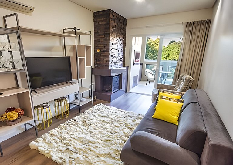 Apartamento  aconchegante, no centro de Canela