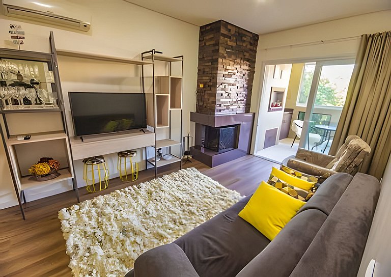 Apartamento  aconchegante, no centro de Canela